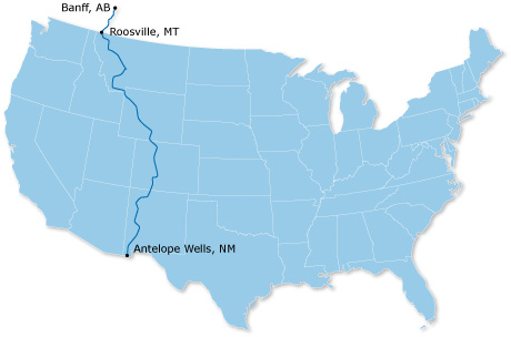 The Route Biking the Great Divide